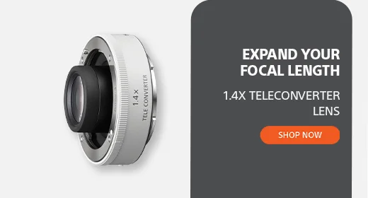 Expand Your Focal Length | 1.4x Teleconverter Lens | Shop now