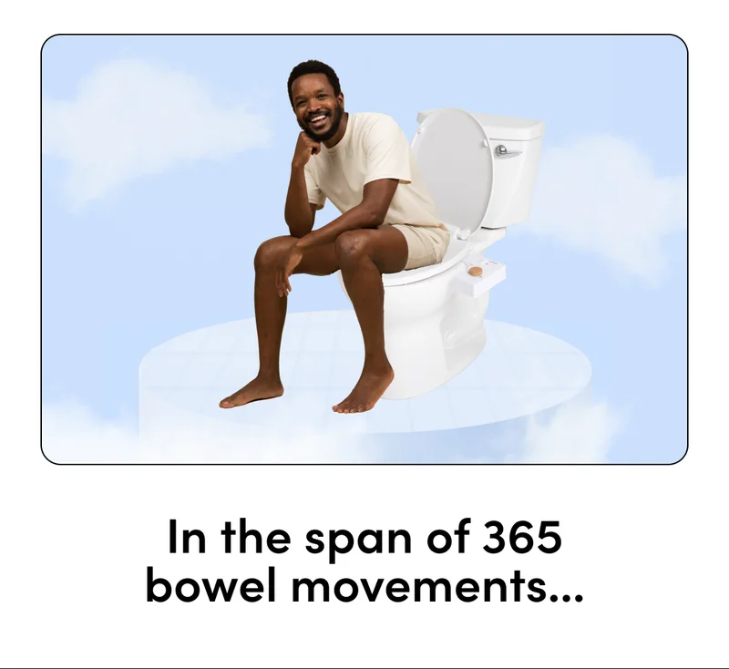 IMAGE OF MAN ON BIDET