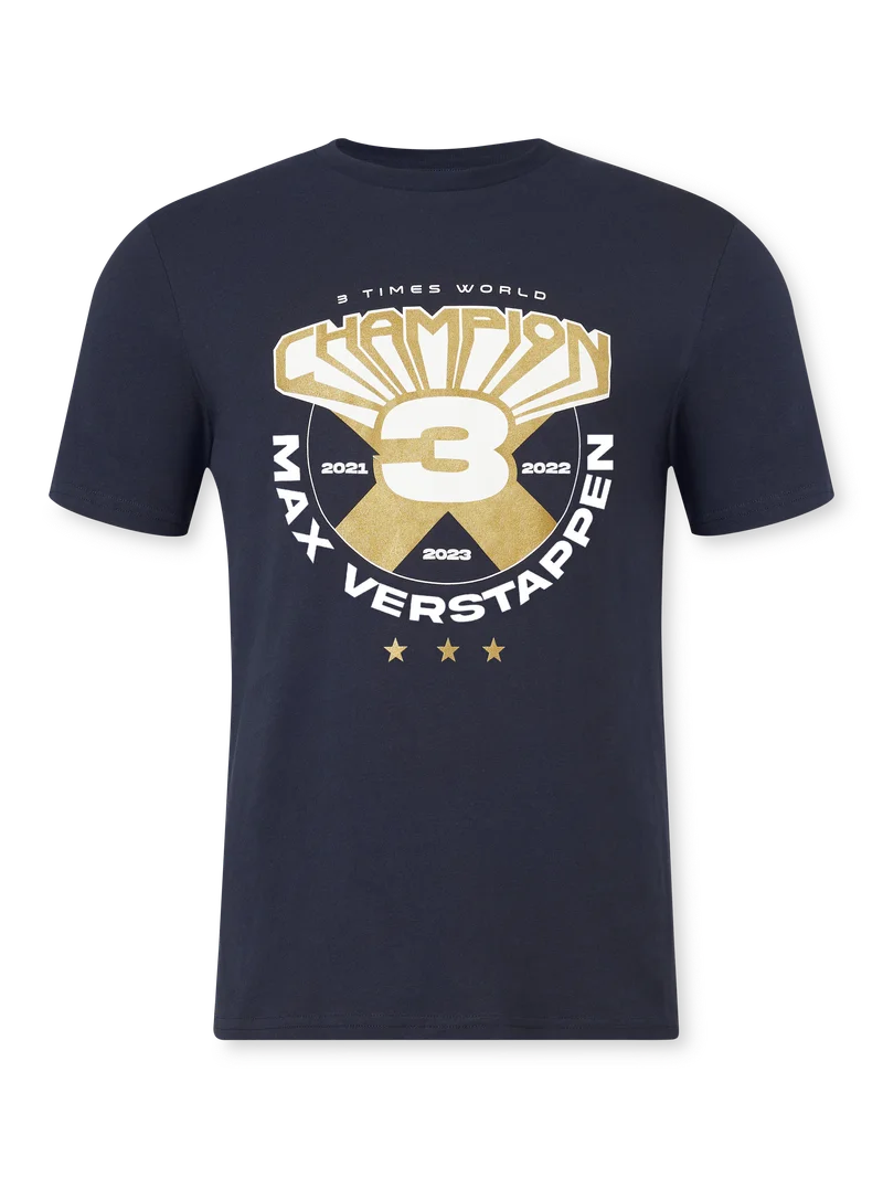Oracle Red Bull Racing Max Verstappen 2023 World Champion T-Shirt