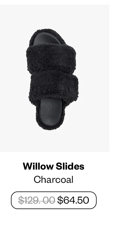 Willow Slides - Charcoal