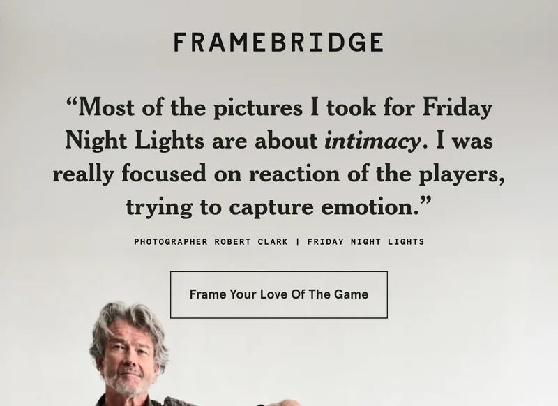 “Most of the pictures I took for Friday Night Lights are about intimacy. I was really focused on reaction of the players, trying to capture emotion.”