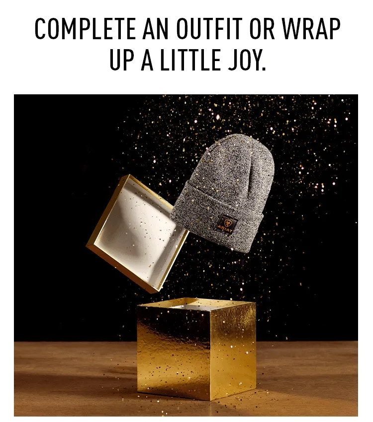 Complete an outfit or wrap up a little joy.