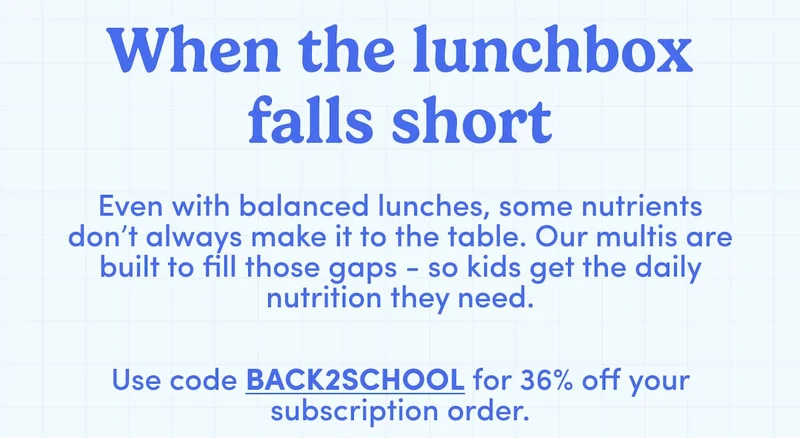 When the lunchbox falls short.