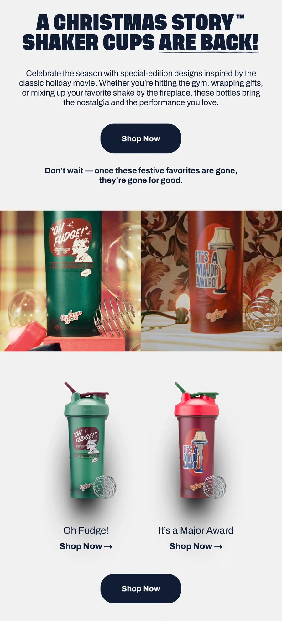 Grab your A Christmas Story shaker now