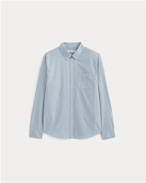 Image | Washed Poplin Shirt | Dutch Blue