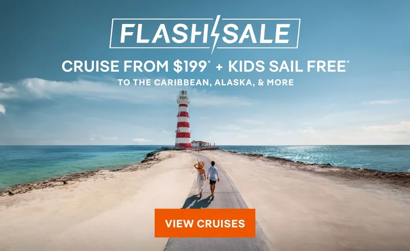 Flash Sale – Cruise From $199 + Kids Sail Free* to the Caribbean, Alaska, & More – Click to View Cruises & Book Now