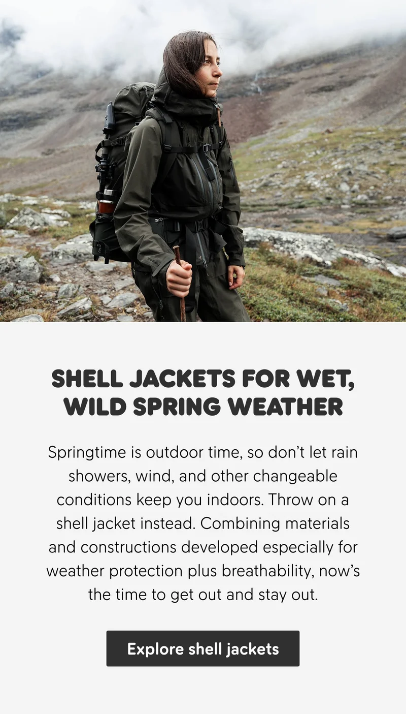 Water-resistant and waterproof Shell Jackets
