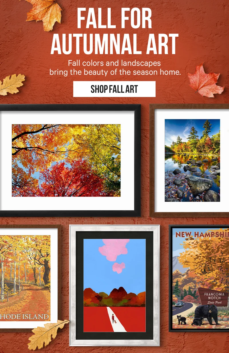 Fall colors and landscapes bring the beauty of the autumn season home.