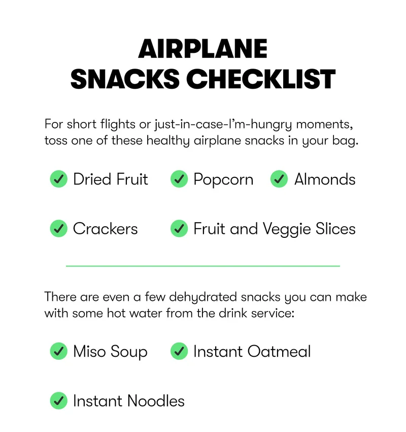 Airplane-Friendly Snacks Checklist