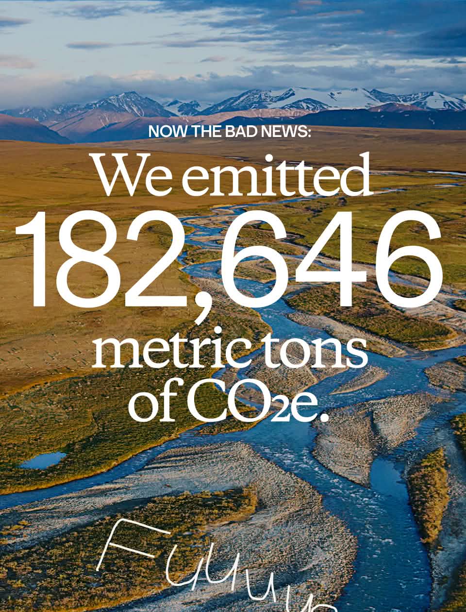 Now the bad news: We emitted 182,646 metric tons of CO2.