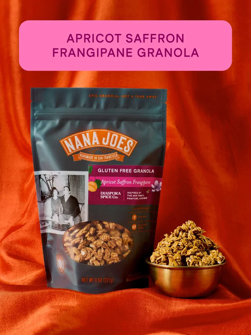 Apricot Saffron Frangipane Granola