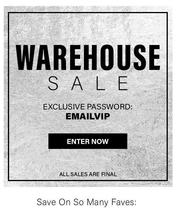 Warehouse Sale