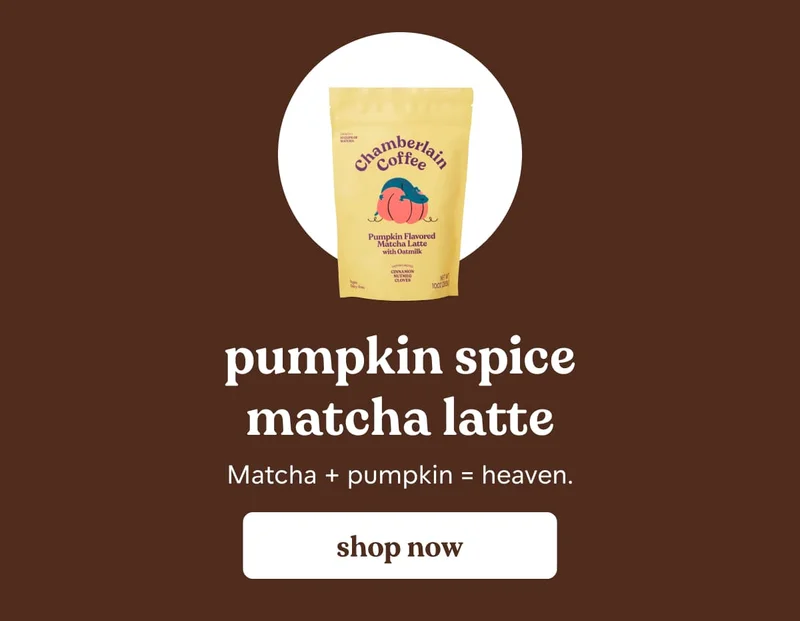 pumpkin spice matcha latte