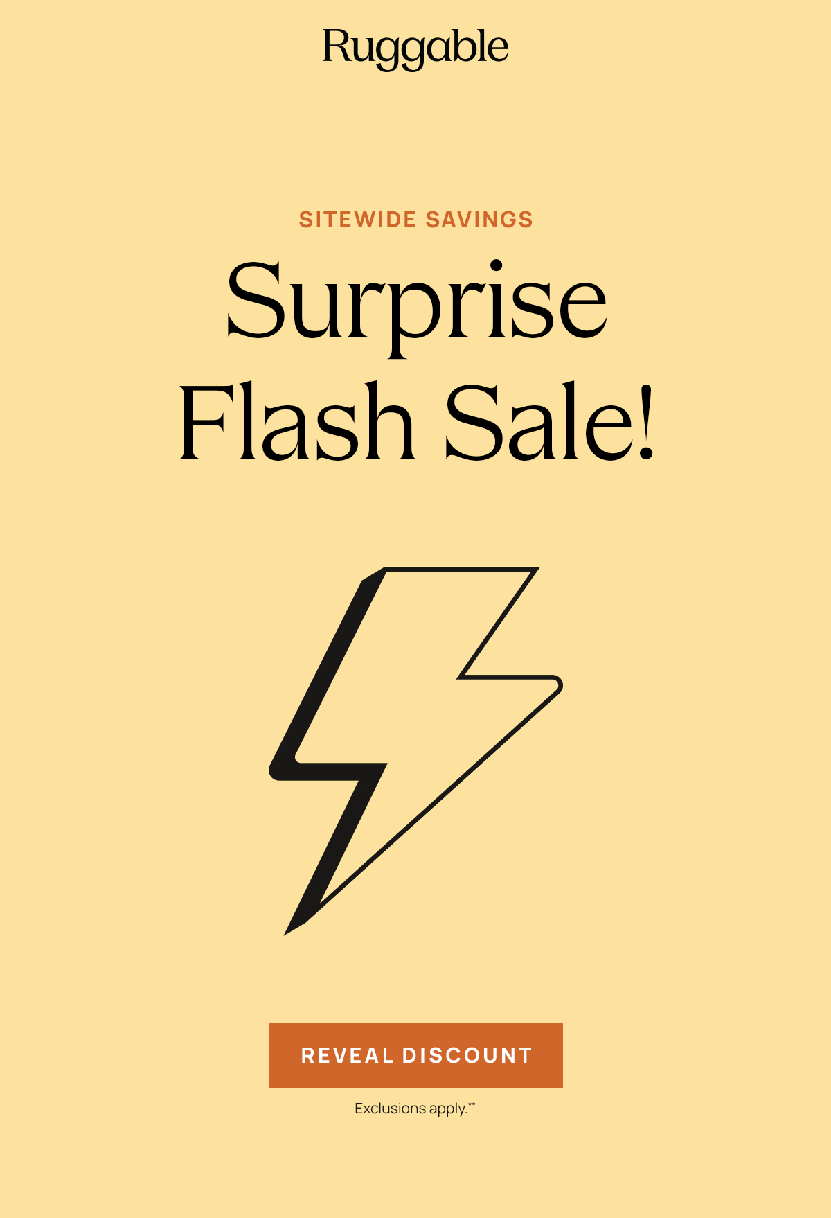 Surprise Flash Sale! - Reveal Discount