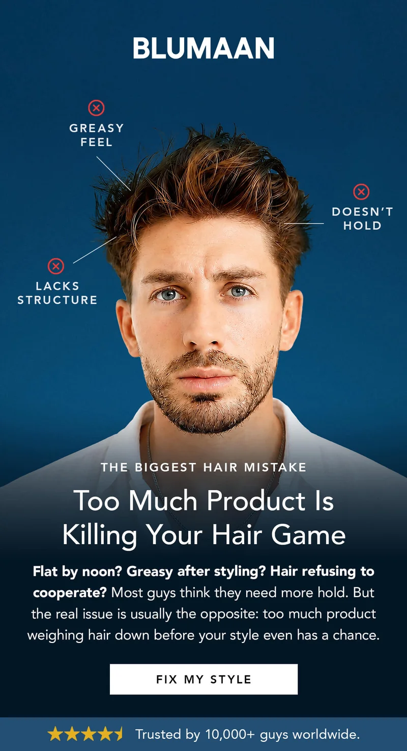 Too Much Product Is Killing Your Hair Game
