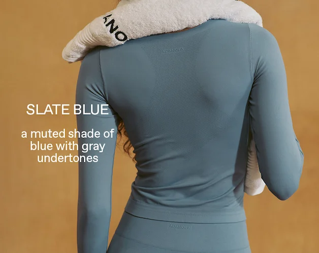 Slate Blue: A muted shade of blue with gray undertones