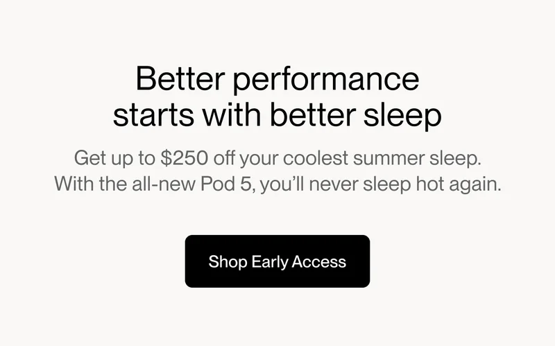 Better performance starts with better sleep