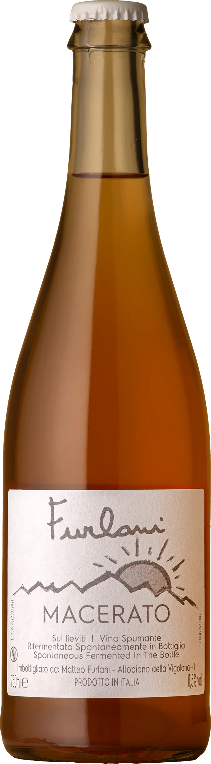 Image of Cantina Furlani<br>Vino Macerato Pinot Grigio Pet Nat 2019