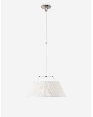 Serrato Pendant Light by Amber Lewis-Polished Nickel / 20"Dia