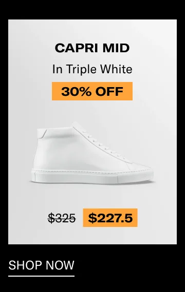 Capri Mid in Triple White-30% off-Shop Now