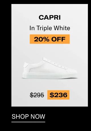 Capri in Tripple White-20%off-Shop Now