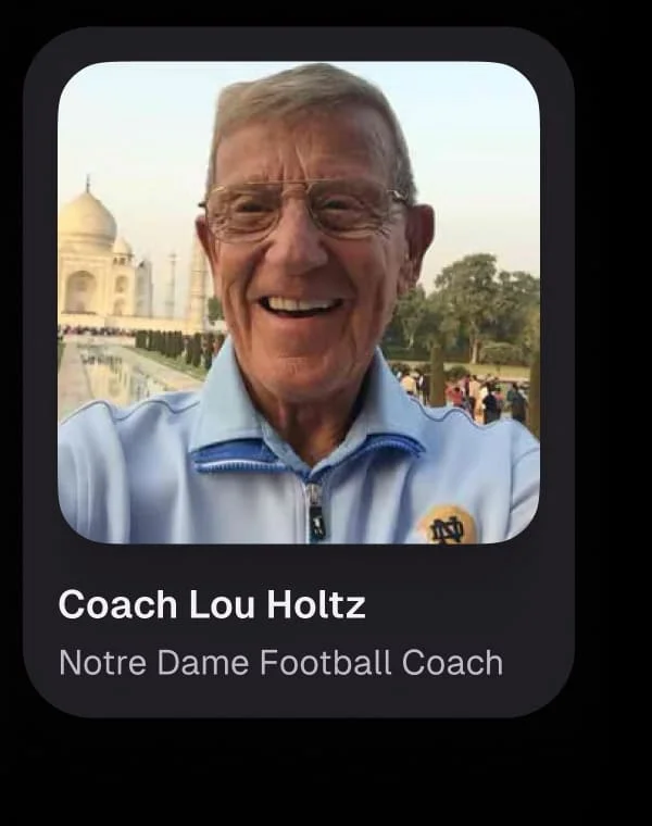 Couch Lou Holtz