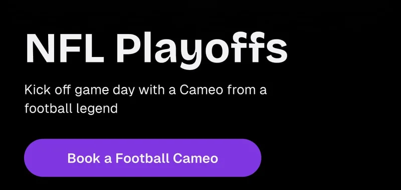 NFL Playoffs - Book a Football Cameo