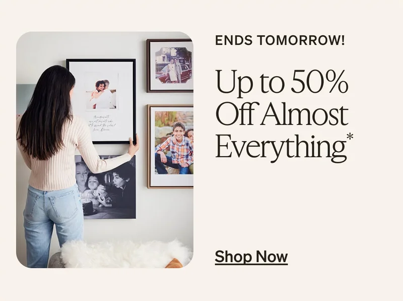 5 Freebies, 50% Off Cards, Up to 50% Off Almost Everything, 50% Off Photo Book Pages, Covers & More