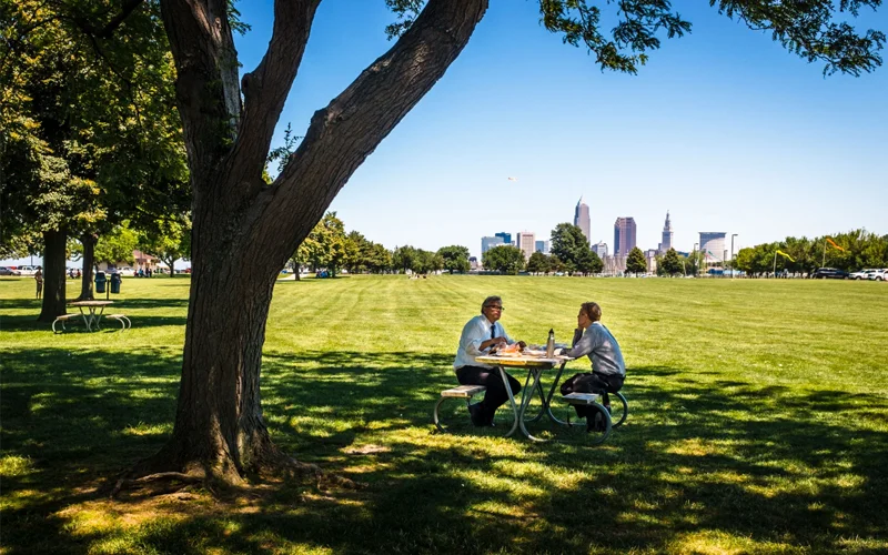 Cleveland, Ohio is no stranger to harsh winters, but the city faces little risk from drought, wildfires, and hurricanes—natural disasters expected to worsen as the planet warms.
