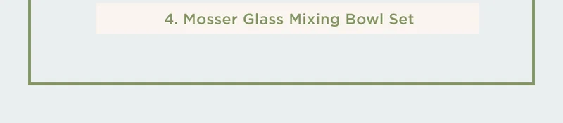 Mosser Glass Mixing Bowl Set Mosser Glass Mixing Bowl Set