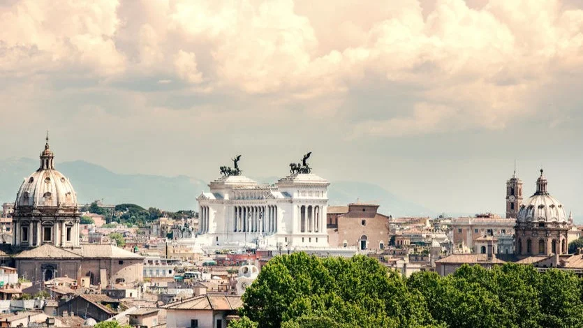 A scenic photo of Rome, Italy