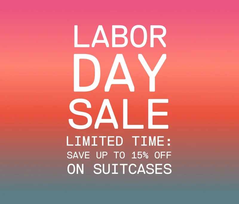 Limited time: Save up to 15% on suitcases