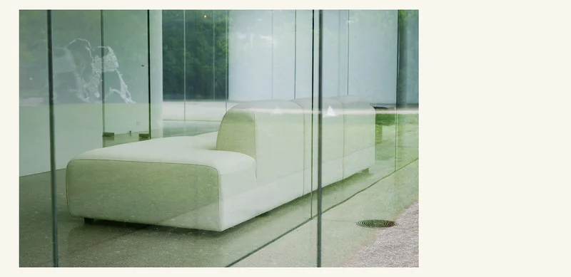Pictured: The Soft Serve Sectional in the Glass Pavilion at the Toledo Museum of Art.
