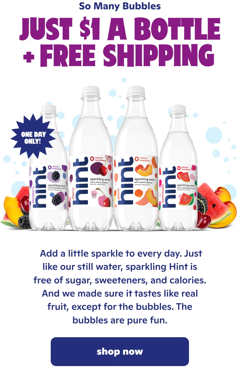 So Many Bubbles: Just $1 a bottle + free shipping