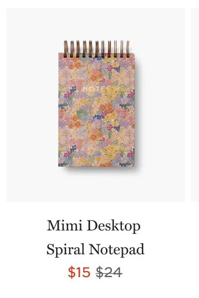 Mimi Desktop  Spiral Notepad $15