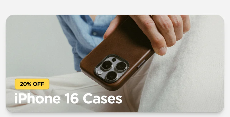 20% Off iPhone 16 Cases. Featuring Rustic Brown Full wrap Traditional Case for iPhone 16 Pro.