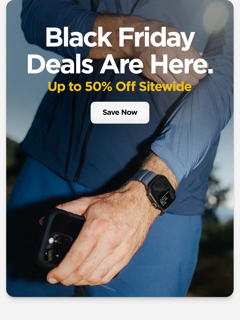 Black Friday Deals Are Here. Up to 50% Off Sitewide. Save Now. Featuring Atlantic Blue Rocky Point Band on Black Apple Watch Ultra
