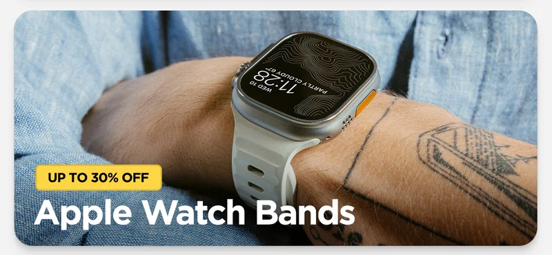 Up to 30% Off Apple Watch Bands. Featuring Stone Sport Band on Apple Watch Ultra