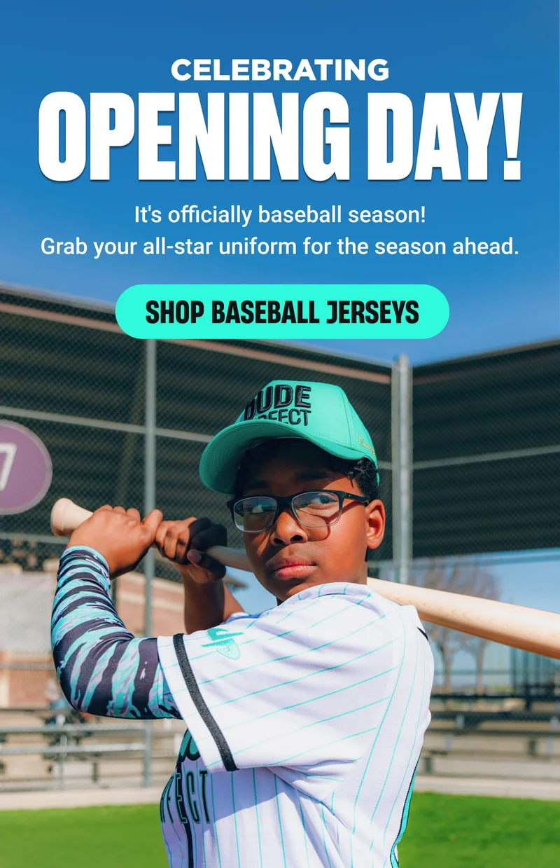 CELEBRATE OPENING DAY It's officially baseball season! Grab your all-star uniform for the season ahead. -  SHOP BASEBALL JERSEYS