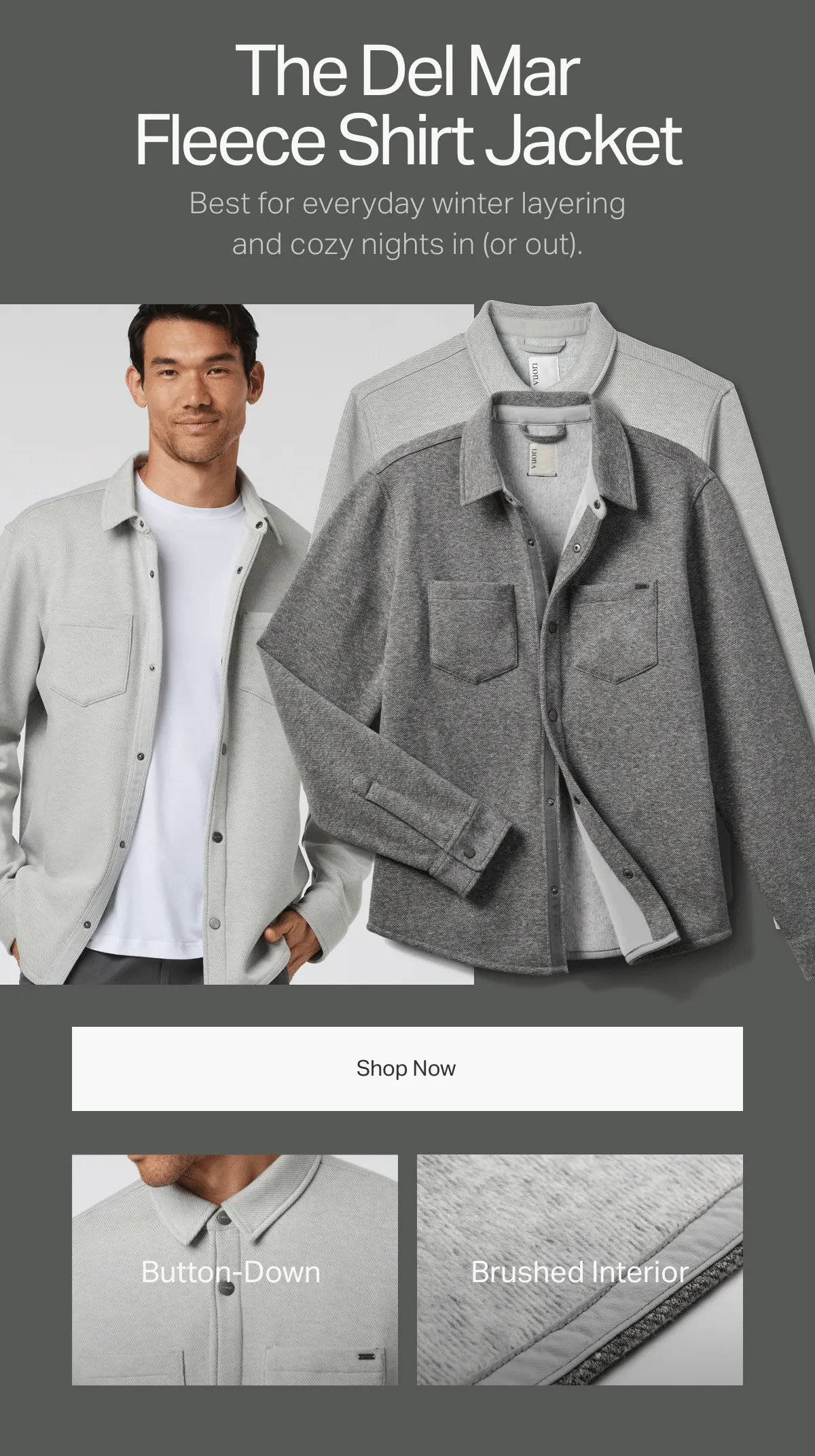 The Del Mar Fleece Shirt Jacket