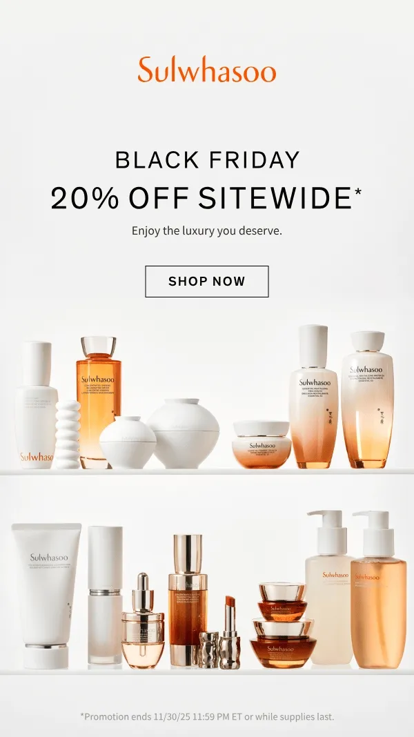 Black Friday Last Chance: 20% off sitewide