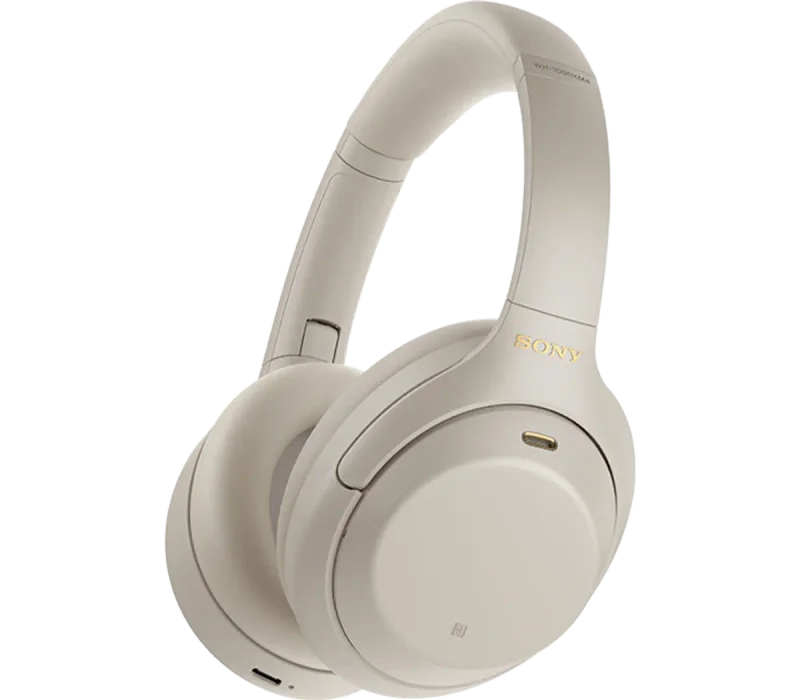 Sony /B Premium Noise Cancelling Wireless Over-The-Ear Headphones, White
