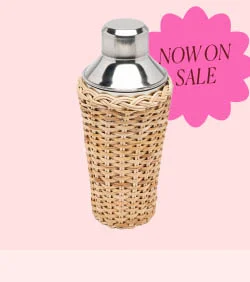 Rattan Cocktail Shaker - Now on Sale