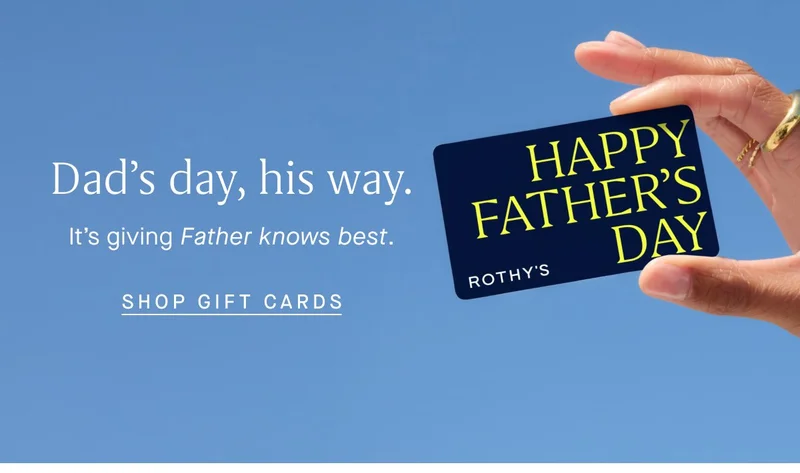 Dadβs day, his way. Itβs giving Father knows best. SHOP GIFT CARDS Dadβs day, his way. Itβs giving Father knows best. SHOP GIFT CARDS