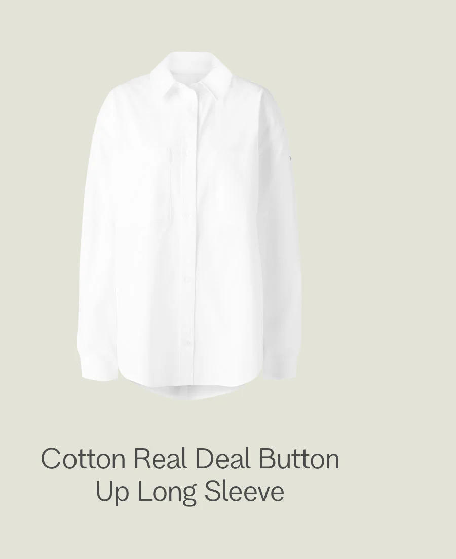 Cotton Real Deal Button Up Long Sleeve