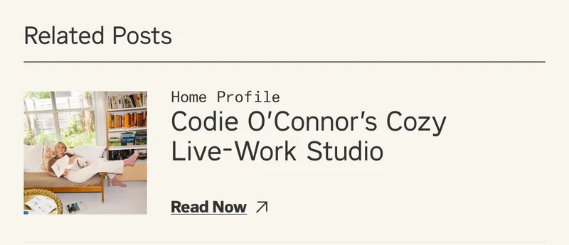 Related Post: Codie O’Connor’s Cozy Live-Work Studio