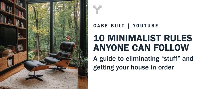 10 minimalist rules to follow