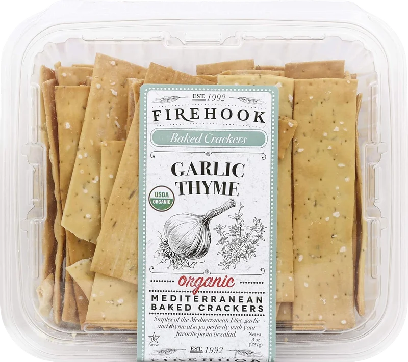 Image of Firehook Organic Garlic & Thyme Baked Crackers