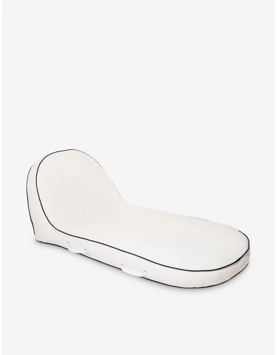 Pool Lounger by Business & Pleasure Co. - Rivie White