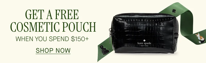 GET A FREE COSMETIC POUCH